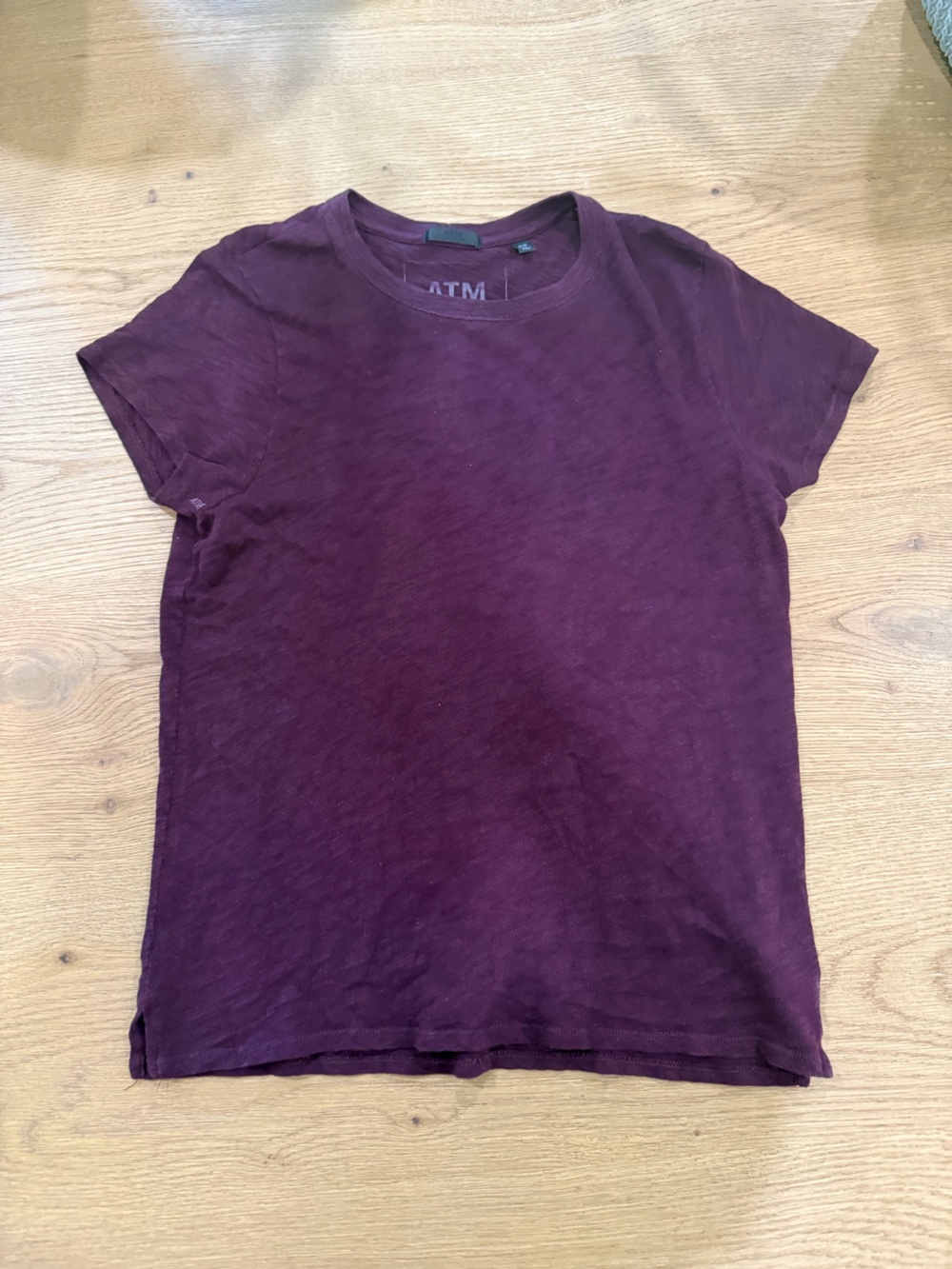 ATM Anthony Thomas Melillo Plum Crewneck Tee